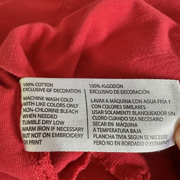 U.S. Polo Association T-Shirt Mens Size XL Red Short Sleeve Classic Fit - Picture 5 of 8